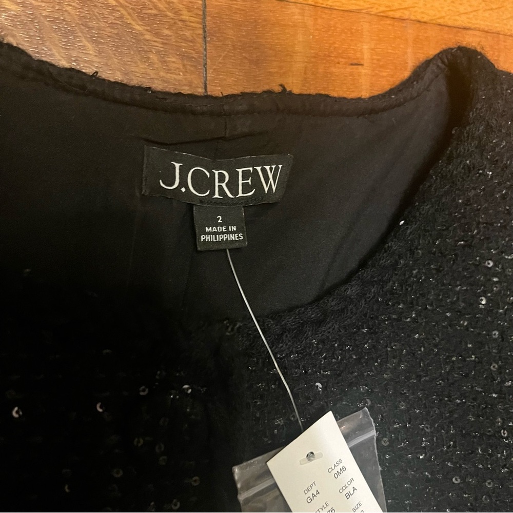 NWT J.Crew Lady Jacket Dress in Sequin Tweed Size 2 Preppy Classic Holiday - Picture 5 of 8